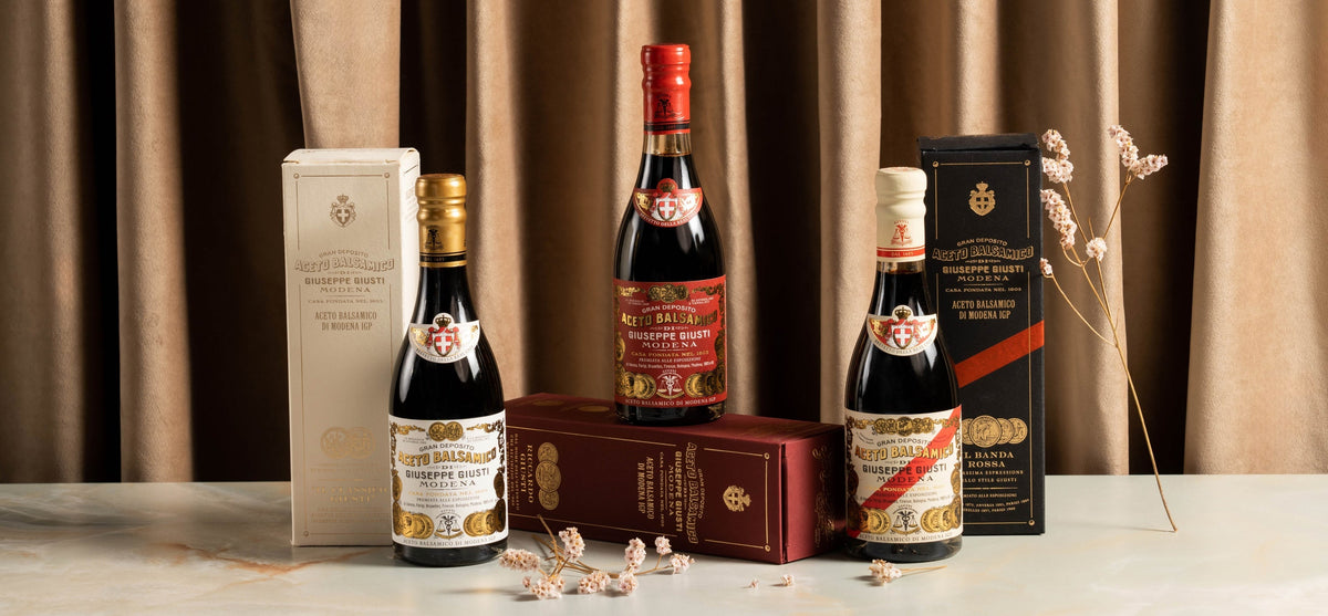 Giusti balsamic vinegars of Modena and gift boxes